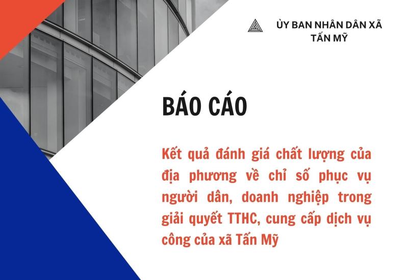 Báo cáo giải quyết thủ tục hành chính