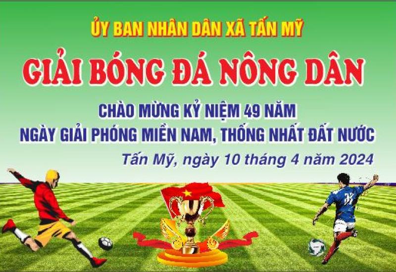 Bóng đá nông dân xã Tấn Mỹ sắp khởi tranh 