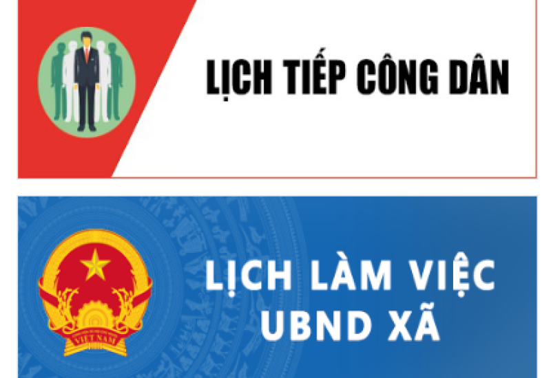 lịch làm việc và lịch tiếp công dân