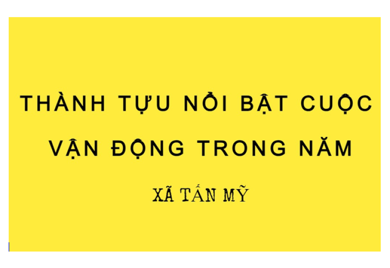 Thành tựu nổi bật cuộc vận động trong năm