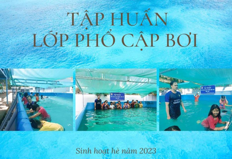 Tập huấn lớp phổ cập bơi hè năm 2023