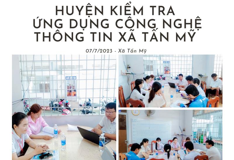 Huyện kiểm tra ứng dụng công nghệ thông tin 06 tháng đầu năm 2023