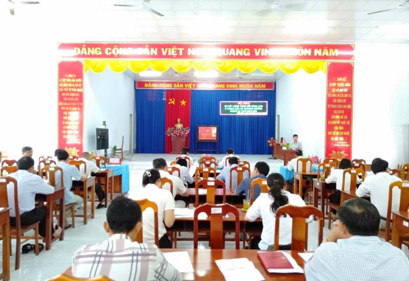 Sơ kết Nông thôn mới nâng cao xã Tấn Mỹ
