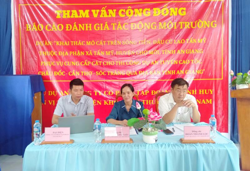 Hội nghị tham vấn cộng đồng khai thác cát