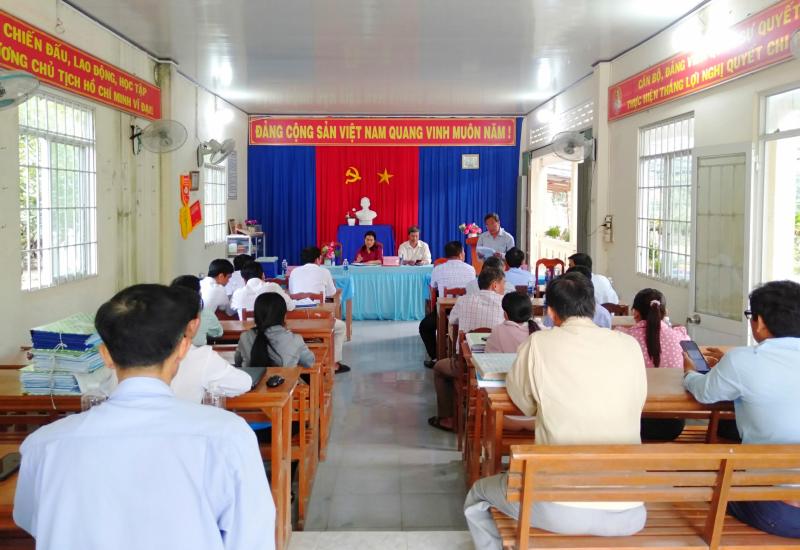 Huyện kiểm tra công tác phổ cập Giáo dục – Xóa mù chữ 