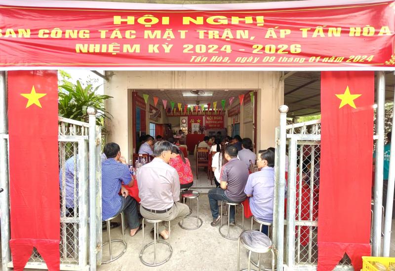 hội nghị điểm ban công tác mặt trận ấp 