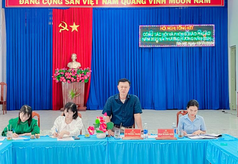 Tổng kết hội Liên hiệp Phụ nữ xã 