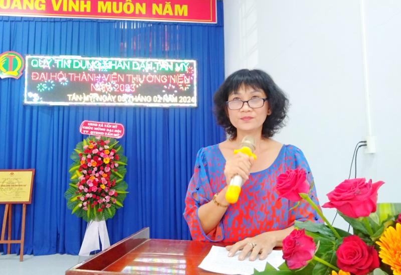 Phó Chánh thanh tra Ngân hàng Nhà nước Chi nhánh An Giang dự đại hội thường niên quỹ tín dụng 