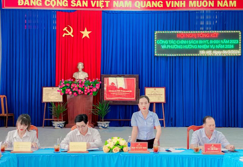 Tấn Mỹ tổng kết công tác BHYT, BHXH 