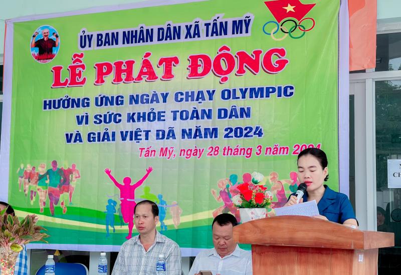 Tấn Mỹ tổ chức ngày chạy Olympic vì sức khỏe và giải việt dã năm 2024