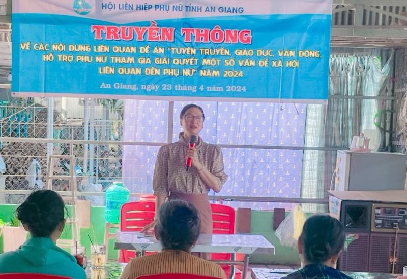 Phụ nữ tỉnh tuyên truyền đề án 938 
