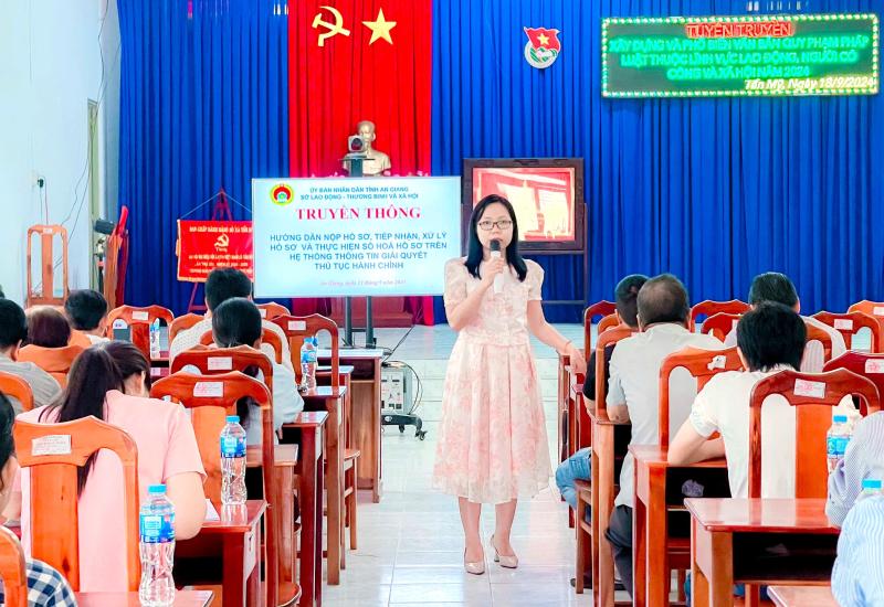 Sở Lao động Thương binh và Xã hội tỉnh  truyền thông các văn bản quy phạm pháp luật 