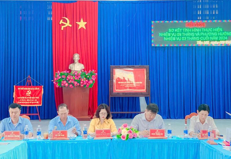 Phó Bí thư Thường trực Huyện ủy dự  Hội nghị sơ kết tình hình thực hiện nhiệm vụ 09 tháng đầu năm 