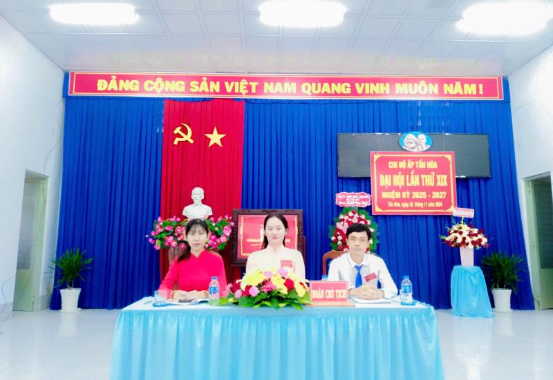 Đại hội điểm Chi bộ ấp Tấn Hòa 