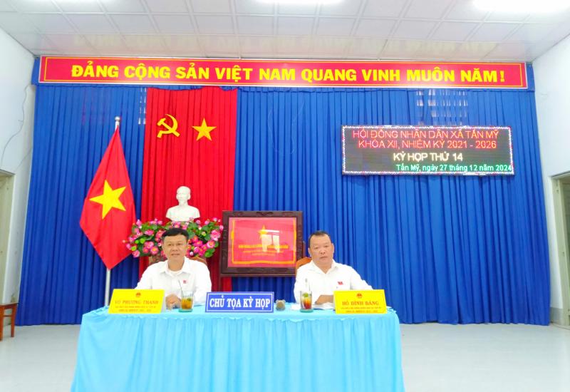Kỳ họp HĐND xã Tấn Mỹ lần thứ 14 