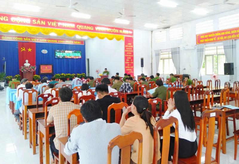 Hội nghị tổng kết công an xã