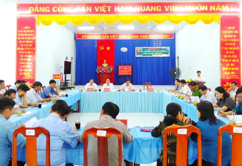 Sơ kết tình hình thực hiện nhiệm vụ chính trị quí 1 